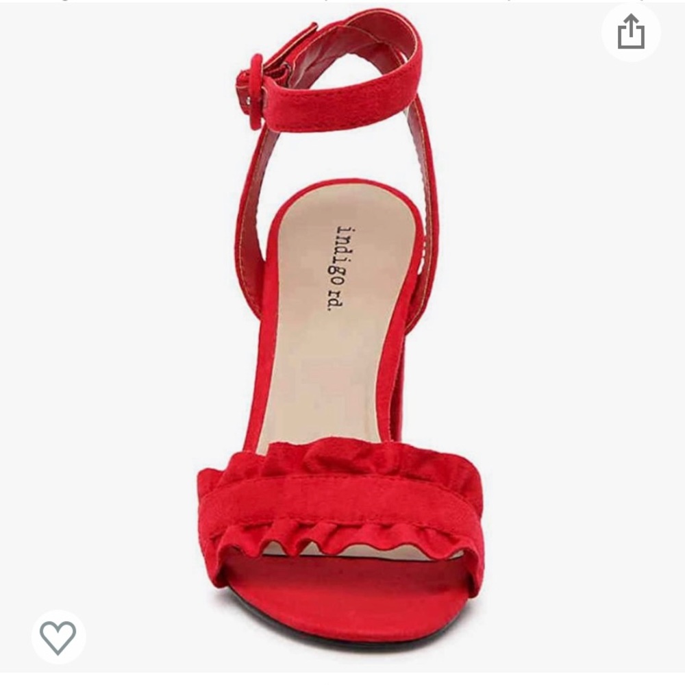 Indigo red sandals